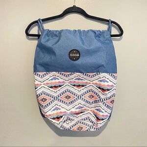 Dakine Womens Boho Aztec Nylon Drawstring Backpack